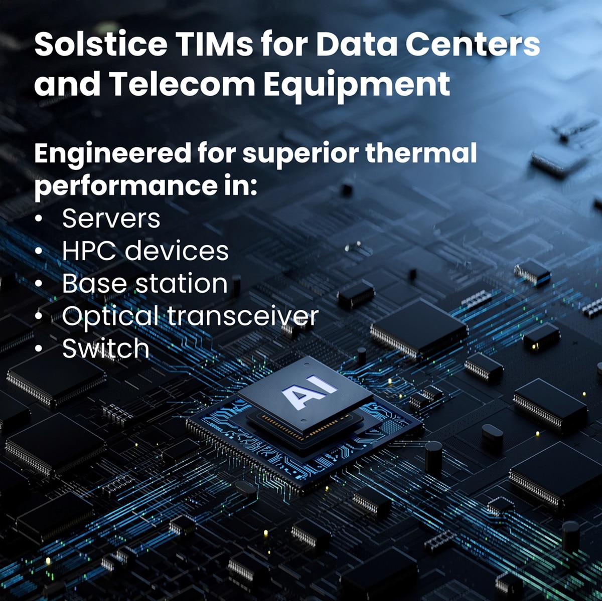 HPC, Data Centers and Telecom Equipment